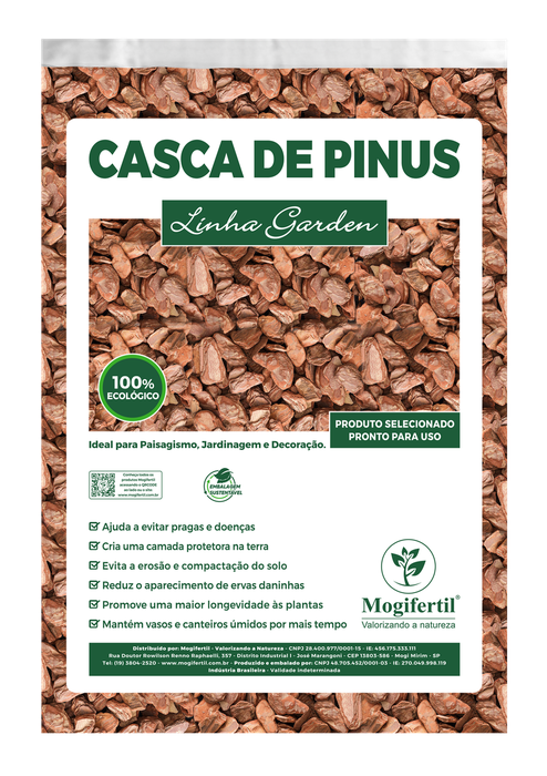 Casca de Pinus - Linha Garden (Semi Polida) — Casca de Pinus Mogifertil