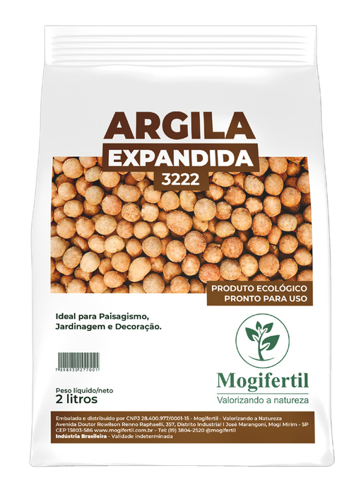 Argila Expandida — Paisagismo e Decoração Mogifertil